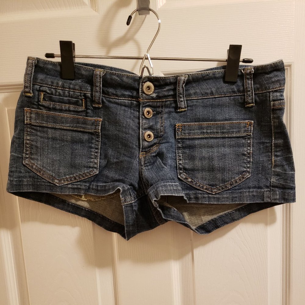 American Eagle Jean Shorts, Button-fly, Size 6